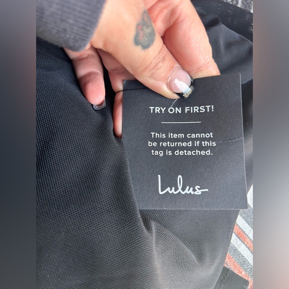 NWT lulus black formal dress - Picture 5 of 7